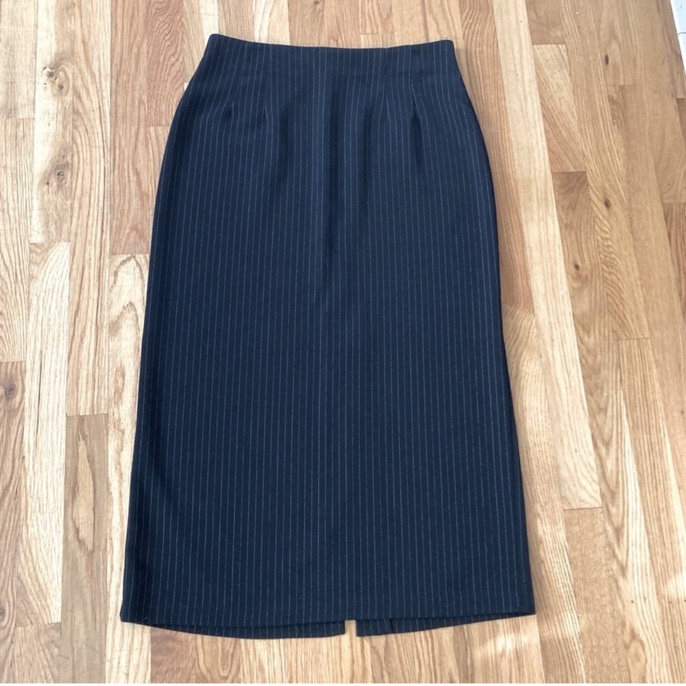 Briggs long pinstripe skirt